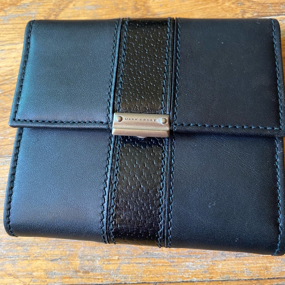 Mark Cross Black Leather Wallet